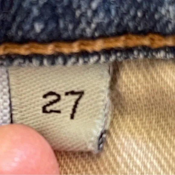 Rag & Bone Jeans Size 27 Skinny Blue Distressed - Picture 8 of 14